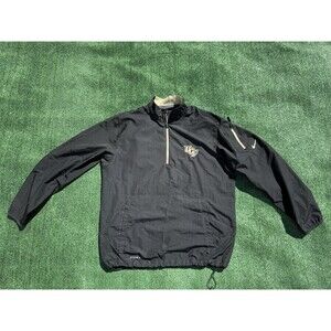 UCF Knights Jacket Size Small Black Nike Dri-Fit Windbreaker Quarter Zip